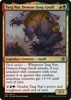Targ Nar, Demon-Fang Gnoll - Foil