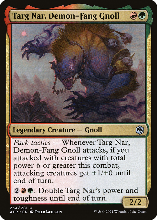 Targ Nar, Demon-Fang Gnoll - Foil