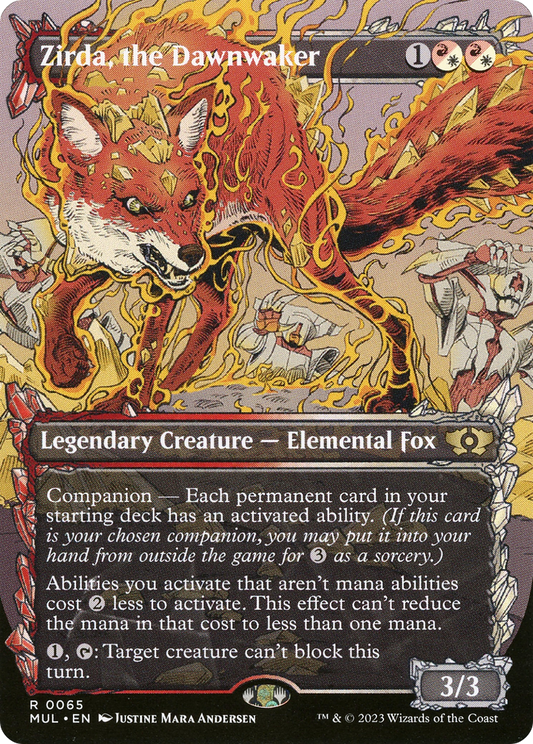 Zirda, the Dawnwaker (0065) (Borderless) (Showcase) - Foil