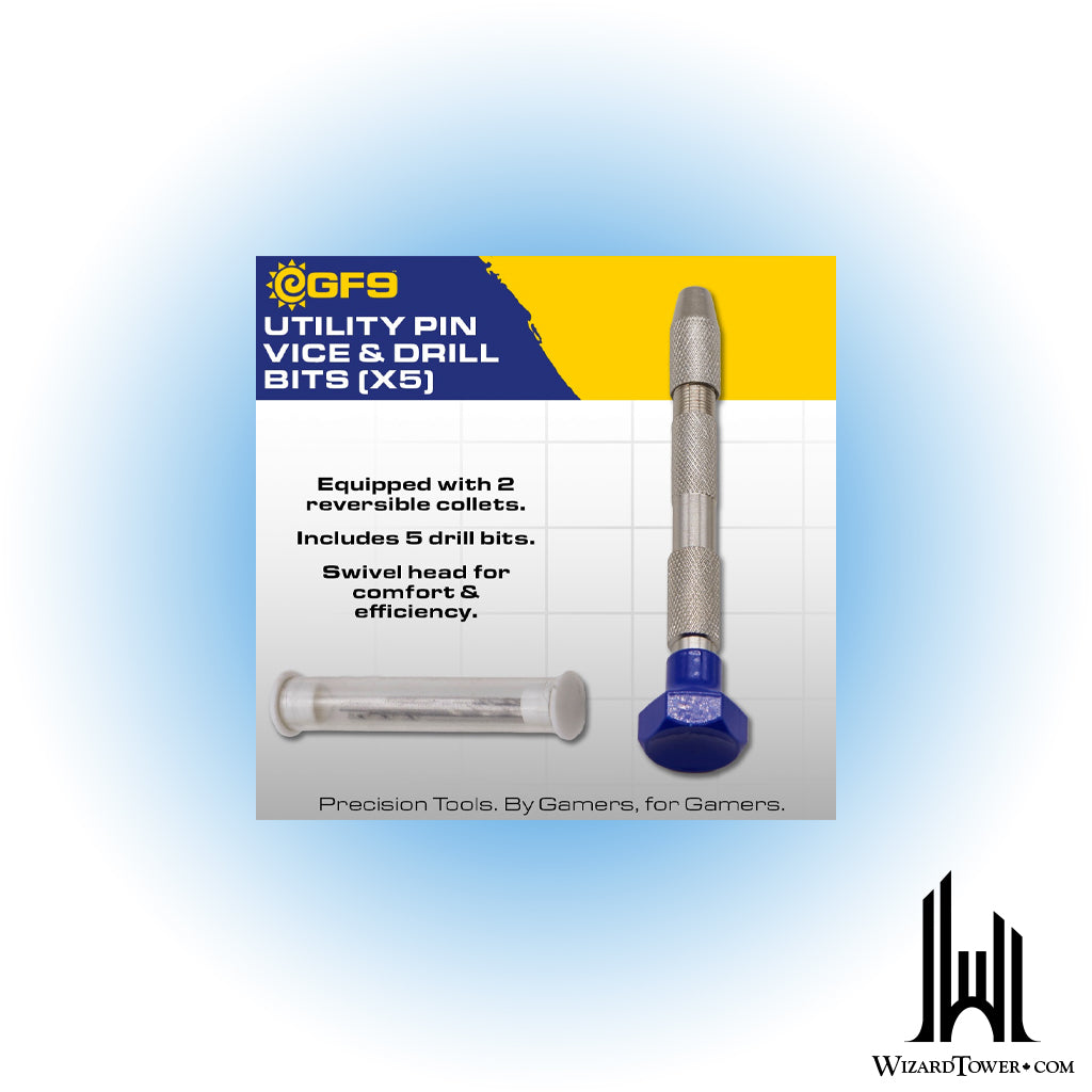 GF9 Hobby Tools Utility Pin Vice and Drill Bits - 3 Qty