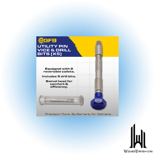 GF9 Hobby Tools Utility Pin Vice and Drill Bits - 3 Qty
