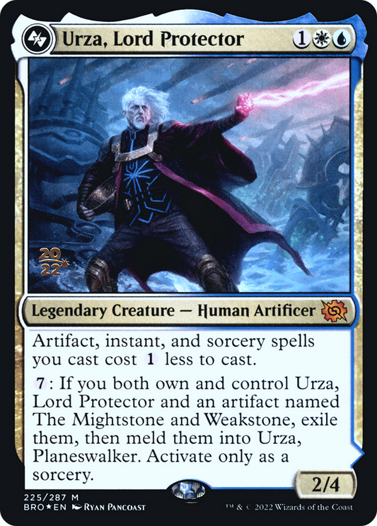 Urza, Lord Protector // Urza, Planeswalker (255) (Prerelease) - Foil