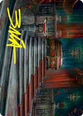 Edgar Markov's Coffin (60/81) Art Card (AVOW) - Gold-Stamped Signature