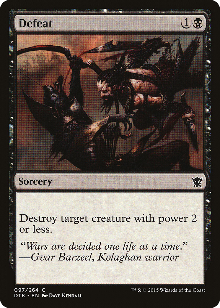 Defeat - Foil