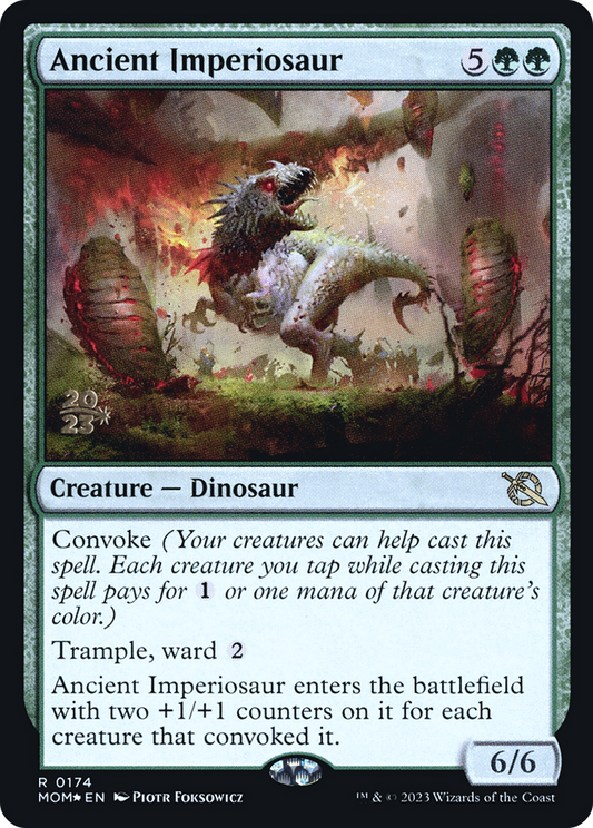 Ancient Imperiosaur (0174) (Prerelease) - Foil