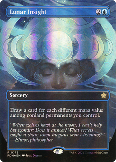 Lunar Insight (0378) (Borderless) - Mana Foil