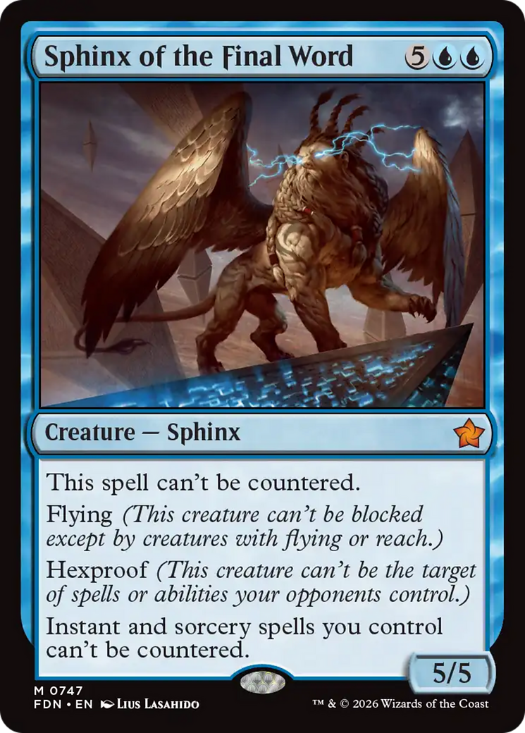 Sphinx of the Final Word (0747) (FDN)