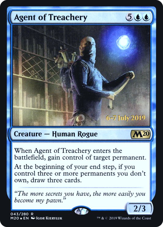 Agent of Treachery (043) (Prerelease) - Foil