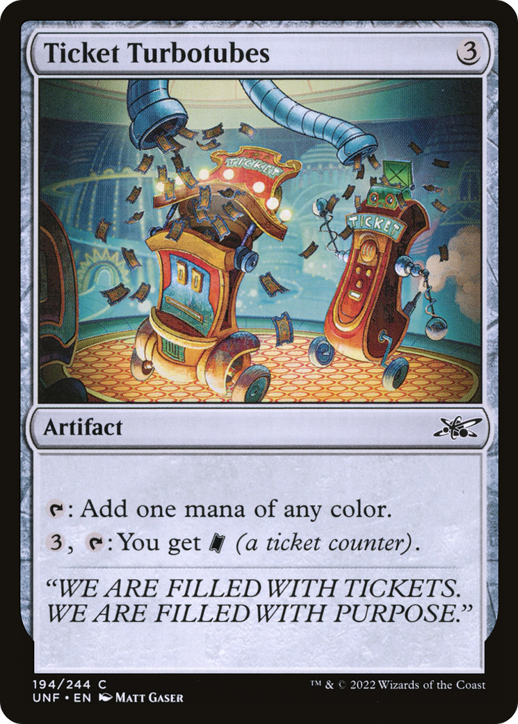 Ticket Turbotubes - Foil