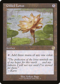 Gilded Lotus (017) (Retro Frame) - Foil
