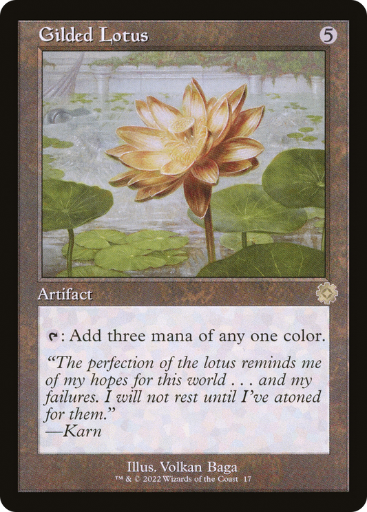Gilded Lotus (017) (Retro Frame) - Foil