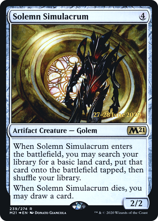 Solemn Simulacrum (239) (Prerelease) - Foil