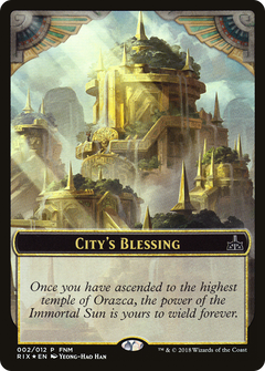 City's Blessing (002) // Elemental (002) Double-Sided Token (FNM) (F18) - Foil