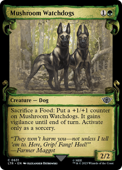 Mushroom Watchdogs (0631) (Showcase) - Silver Foil