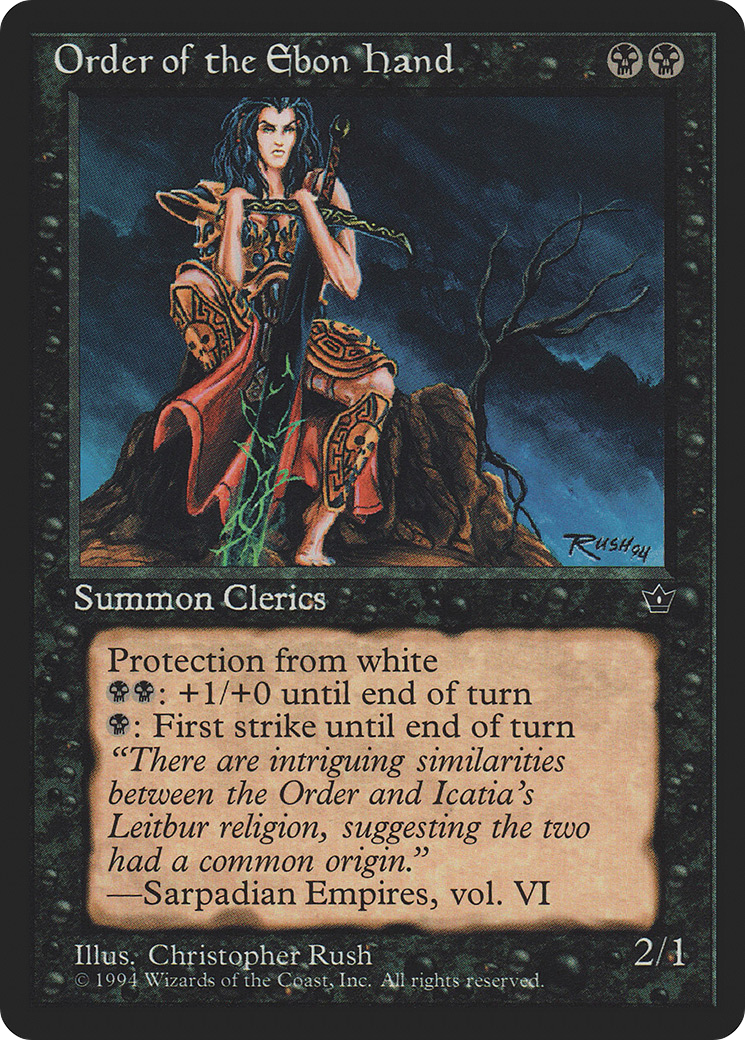 Order of the Ebon Hand (Illus. Christopher Rush)