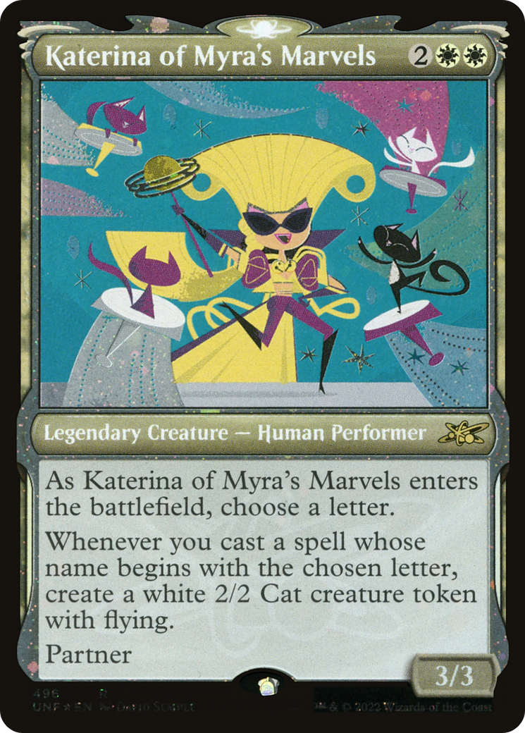 Katerina of Myra's Marvels (496) (Showcase) - Galaxy Foil