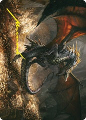 Cavern-Hoard Dragon (61/81) Art Card (ALTR) - Gold-Stamped Signature