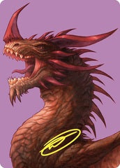 The Ur-Dragon (61/81) Art Card (ACMM) - Gold-Stamped Signature