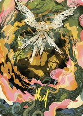 Greater Auramancy (61/81) Art Card (AWOE) - Gold-Stamped Signature