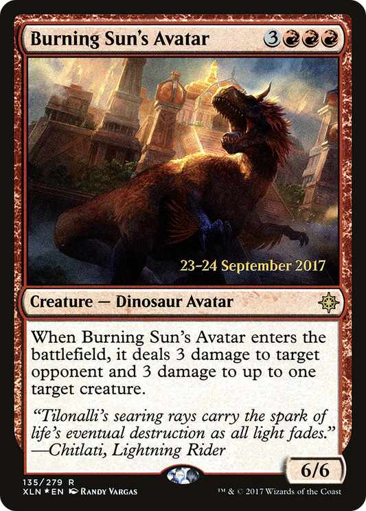 Burning Sun's Avatar (135) (Prerelease) - Foil