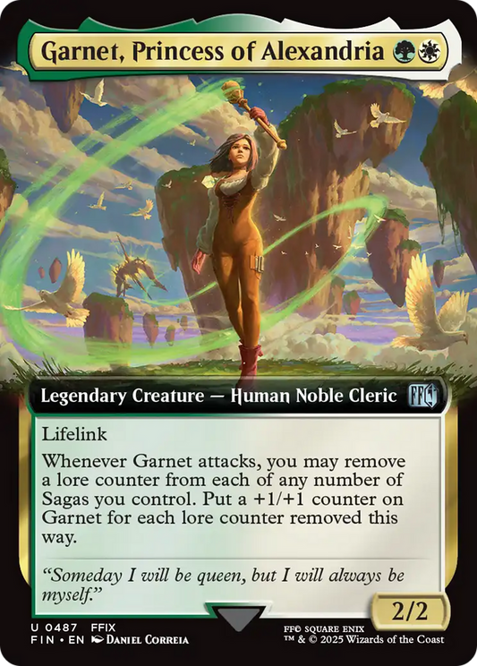 Garnet, Princess of Alexandria (0487) (Extended Art) - Foil