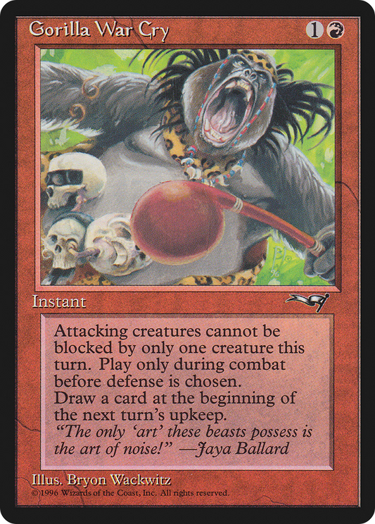 Gorilla War Cry (Leaning Right)