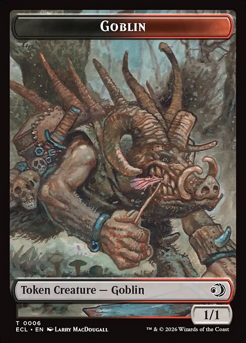Faerie (0005) // Goblin (0006) Double-Sided Token (TECL) - Foil