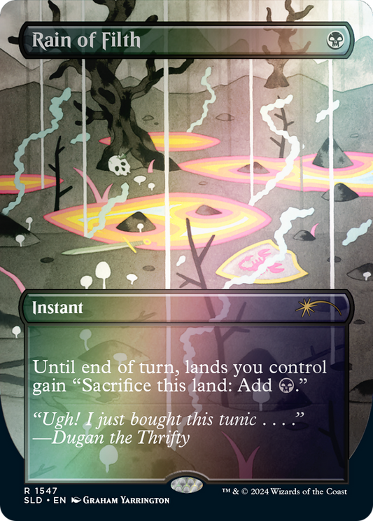 Rain of Filth (1547) (Borderless) - Rainbow Foil