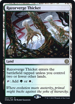 Razorverge Thicket (257) (Prerelease) - Foil