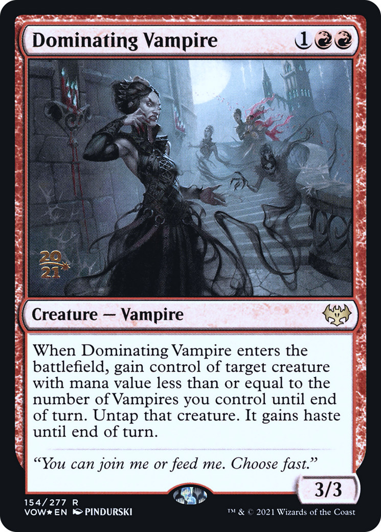 Dominating Vampire (154) (Prerelease) - Foil