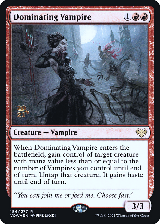 Dominating Vampire (154) (Prerelease) - Foil