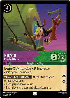 Kuzco, Panicked Llama (0071) - Cold Foil