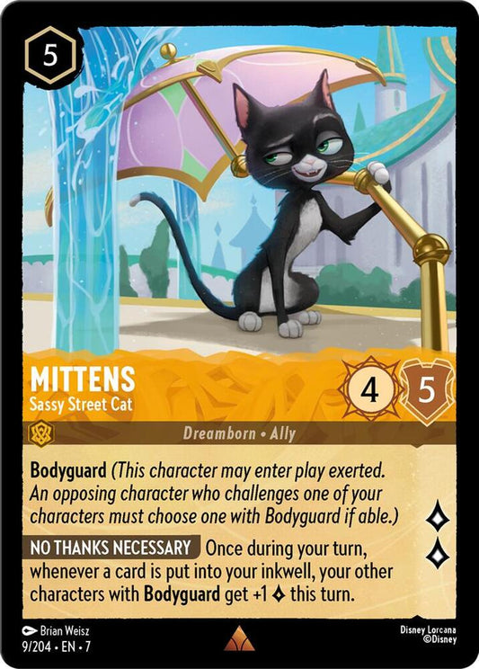 Mittens, Sassy Street Cat (0009) - Cold Foil