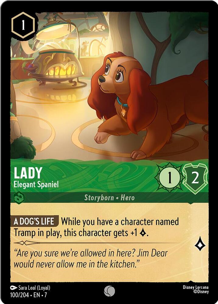 Lady, Elegant Spaniel (0100) - Cold Foil
