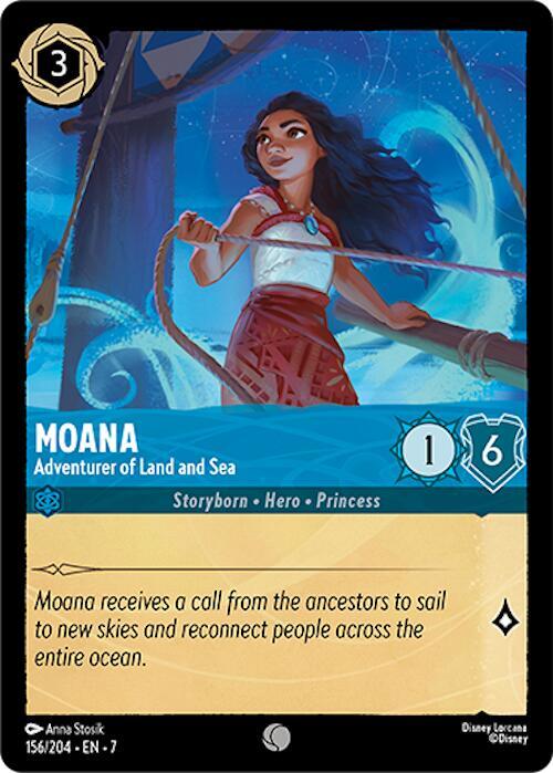Moana, Adventurer of Land and Sea (0156) - Cold Foil