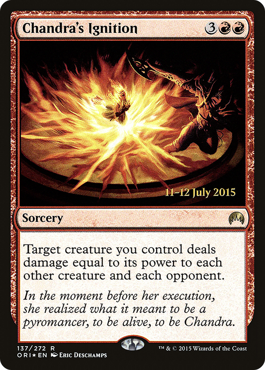 Chandra's Ignition (137) (Prerelease) - Foil