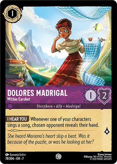 Dolores Madrigal, Within Earshot (0078) - Cold Foil