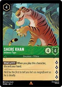 Shere Khan, Infamous Tiger (0092) - Cold Foil
