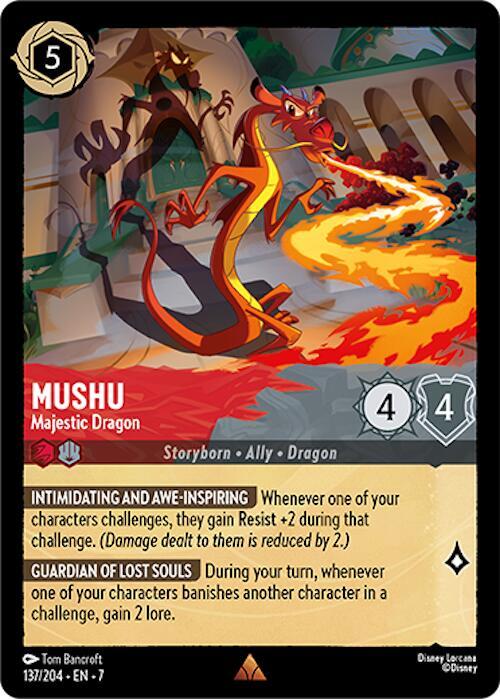 Mushu, Majestic Dragon (0137) - Cold Foil