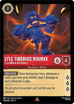 Lyle Tiberius Rourke, Crystallized Mercenary (0140) - Cold Foil