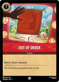 Out of Order (0148) - Cold Foil