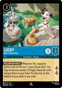 Lucky, Runt of the Litter (0160) - Cold Foil