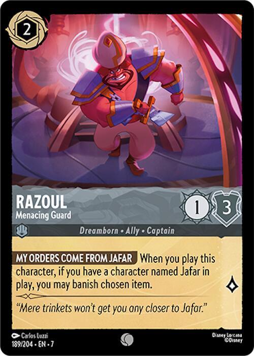 Razoul, Menacing Guard (0189) - Cold Foil