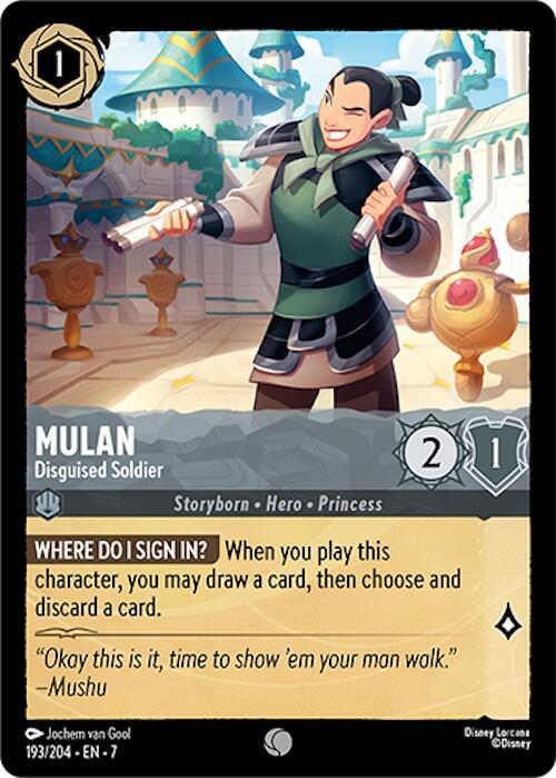 Mulan, Disguised Soldier (0193) - Cold Foil