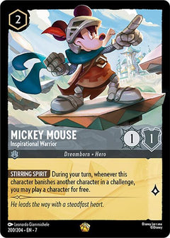Mickey Mouse, Inspirational Warrior (0200) - Cold Foil