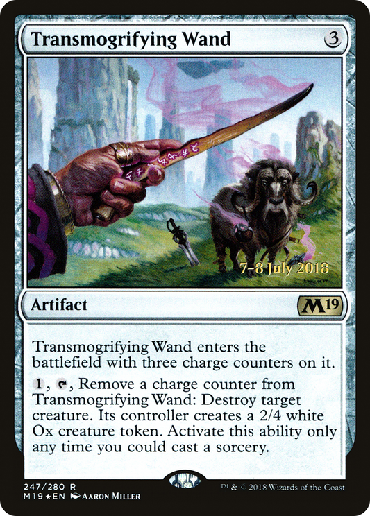 Transmogrifying Wand (247) (Prerelease) - Foil