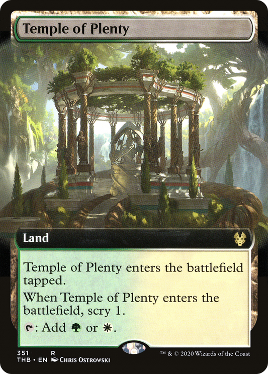 Temple of Plenty (351) (Extended Art) - Foil