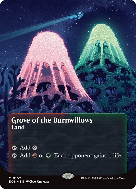 Grove of the Burnwillows (0152) (Borderless) - Galaxy Foil