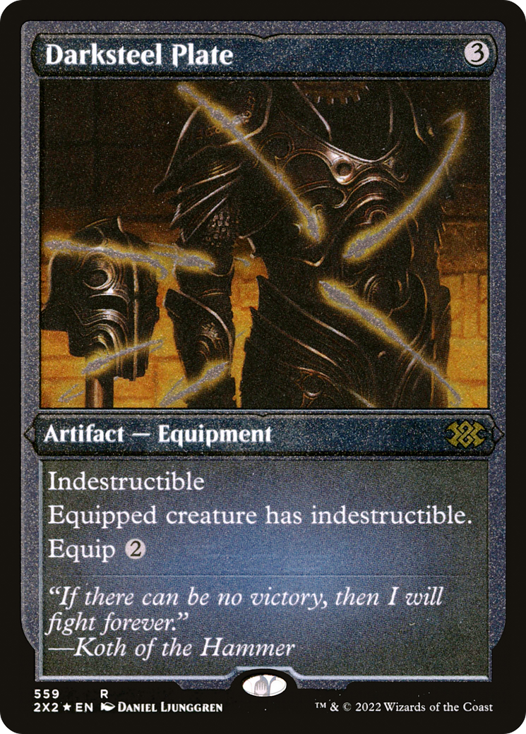 Darksteel Plate - Foil Etched