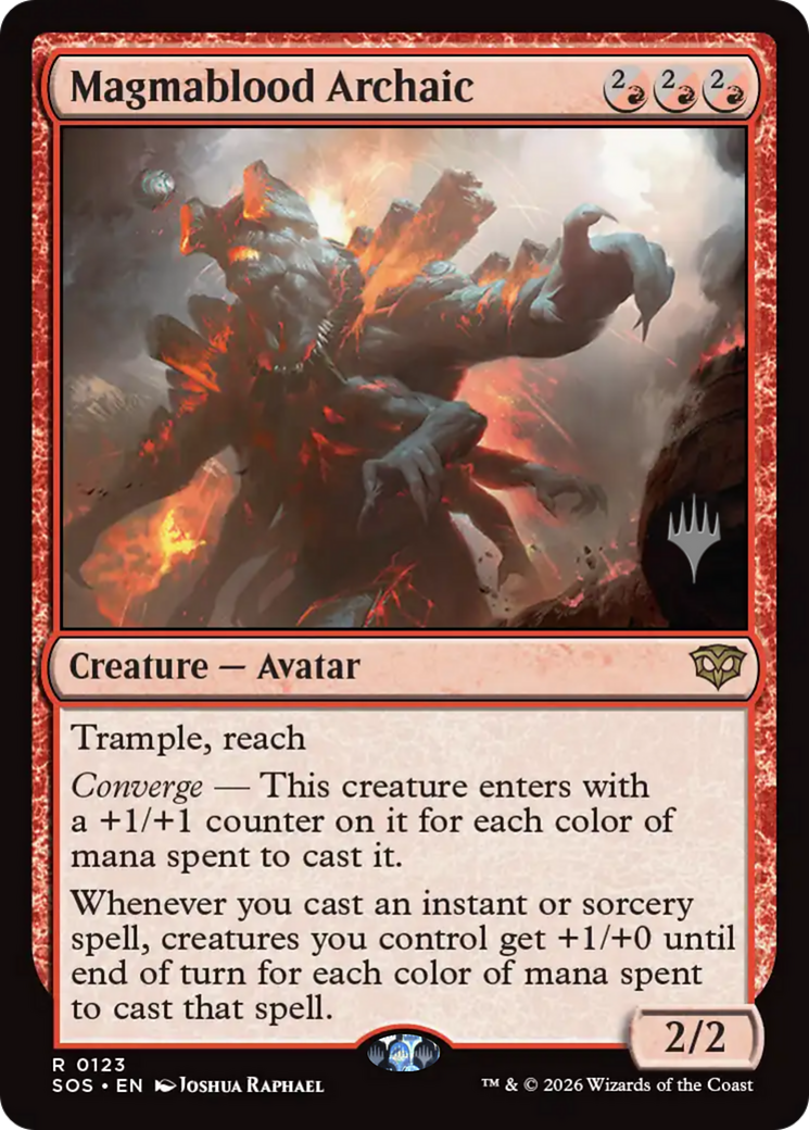 Magmablood Archaic (0123) (Promo Pack) (PSOS) - Foil